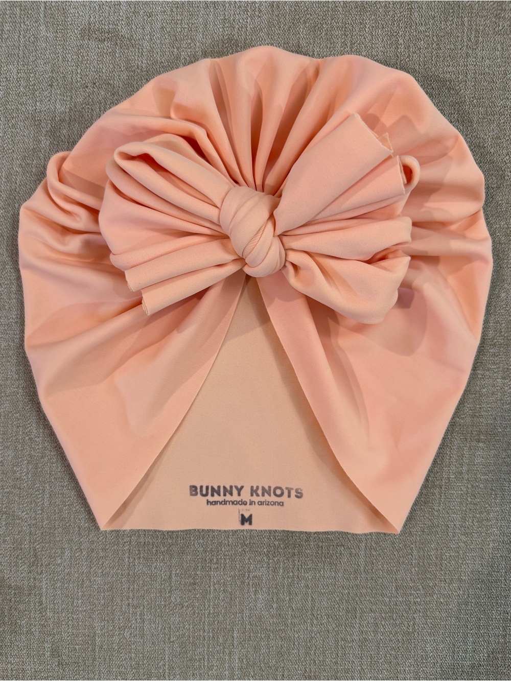 Bunny Knots Honeydrop Just Peachy Raga Bow Swim Headwrap M (1-4 Years 20-22 in)